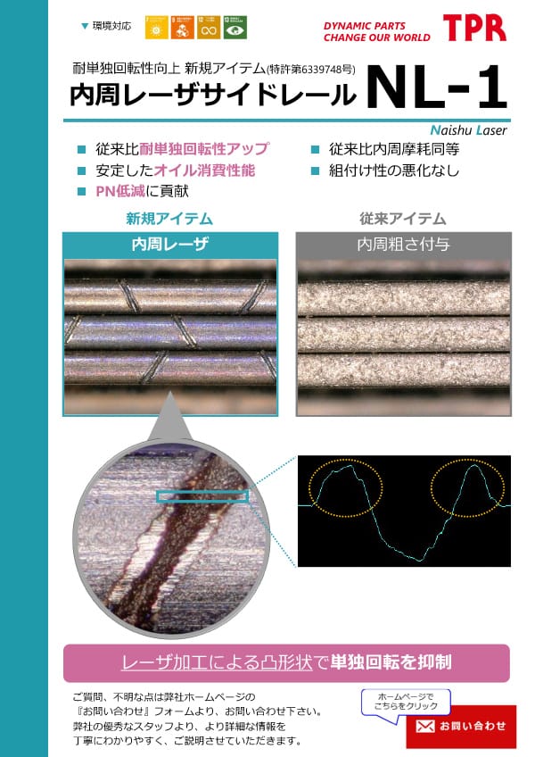 内周レーザサイドレールNL-1