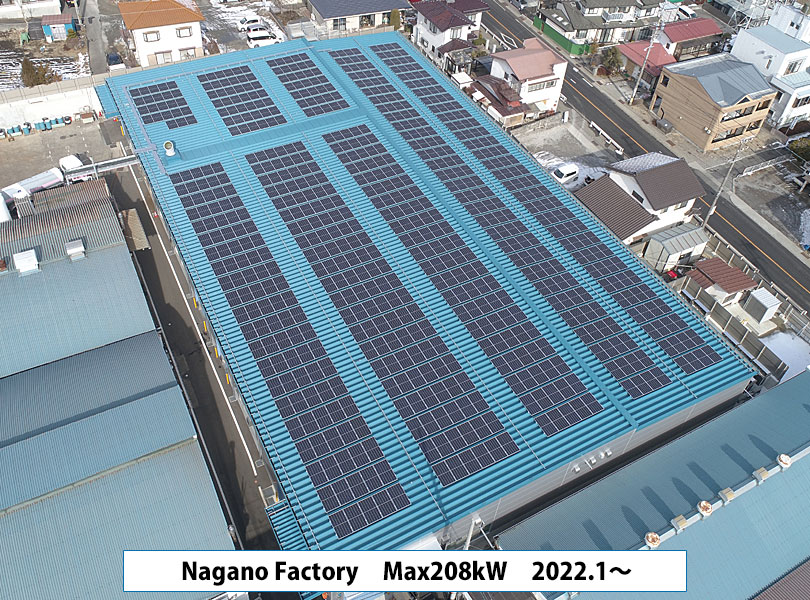 Nagano Factory Solar power generation