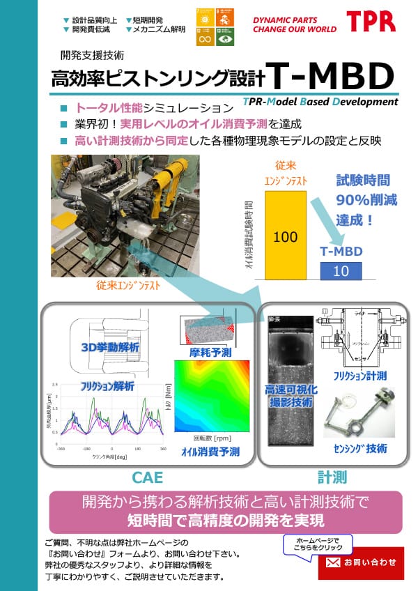 High-efficiency piston ring design T-MBD